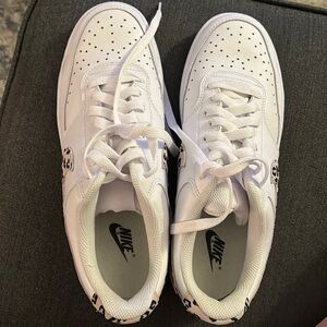 Nike shoes, leopard print